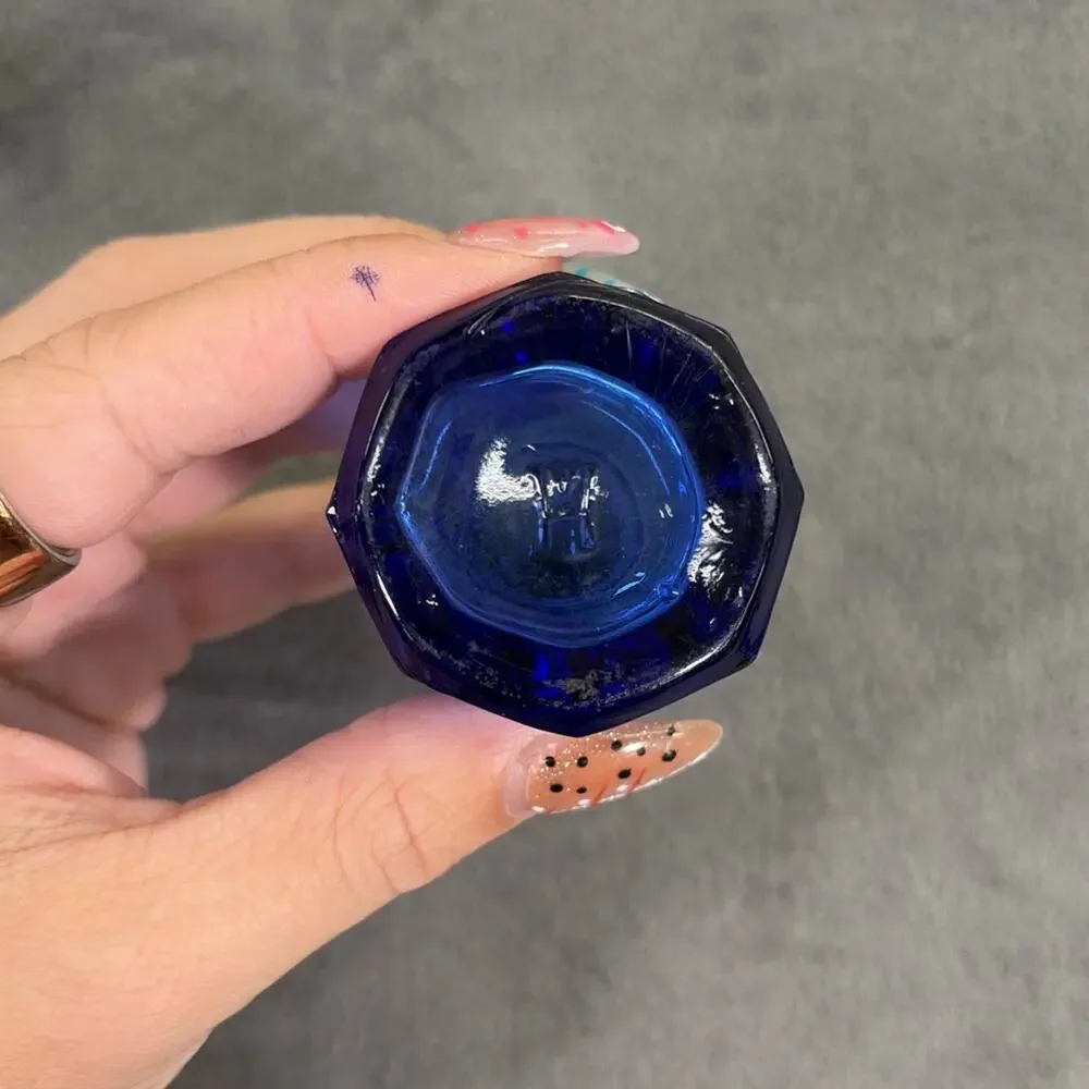Hazel Atlas Cobalt Blue Salt and Pepper Shaker Set Vintage Depression FS
